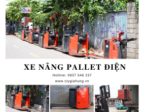Xe nâng pallet điện – Lựa chọn tối ưu cho doanh nghiệp hiện đại