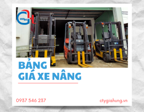 Giá xe nâng hàng, bảng giá xe nâng điện, xe nâng dầu cập nhật mới nhất