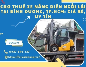 Cho Thuê Xe Nâng Điện Ngồi Lái Tại Bình Dương, TP.HCM: Giá Rẻ, Uy Tín