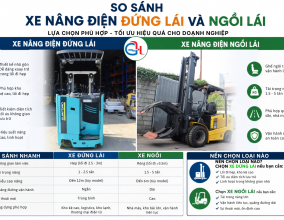 So Sánh Xe Nâng Điện Đứng Lái Và Ngồi Lái: Nên Chọn Loại Nào?
