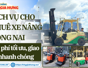 Dịch Vụ Cho Thuê Xe Nâng Đồng Nai - Chi Phí Tối Ưu, Giao Xe Nhanh Chóng