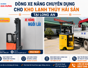 Dòng xe nâng chuyên dụng cho kho lạnh chế biến thủy hải sản tại Long An