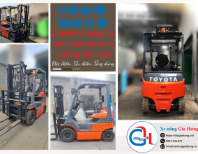 Xe Nâng Điện Toyota 1.5 Tấn – Giải Pháp Nâng Hạ Hiệu Quả Cho Kho Xưởng Hiện Đại