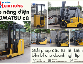 Xe nâng điện Komatsu cũ – Giải pháp đầu tư tiết kiệm, bền bỉ cho doanh nghiệp