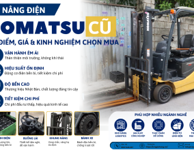 Xe Nâng Điện Komatsu Cũ – Ưu Điểm, Giá & Kinh Nghiệm Chọn Mua