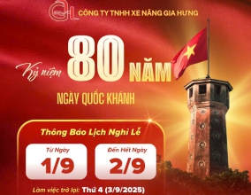 THÔNG BÁO NGHỈ LỄ QUỐC KHÁNH 2/9/2025