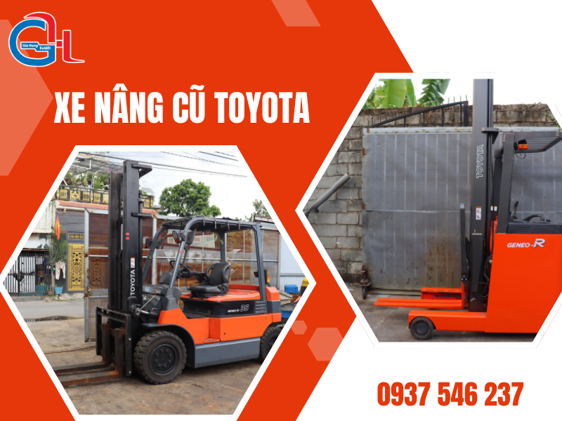 xe nâng cũ toyota