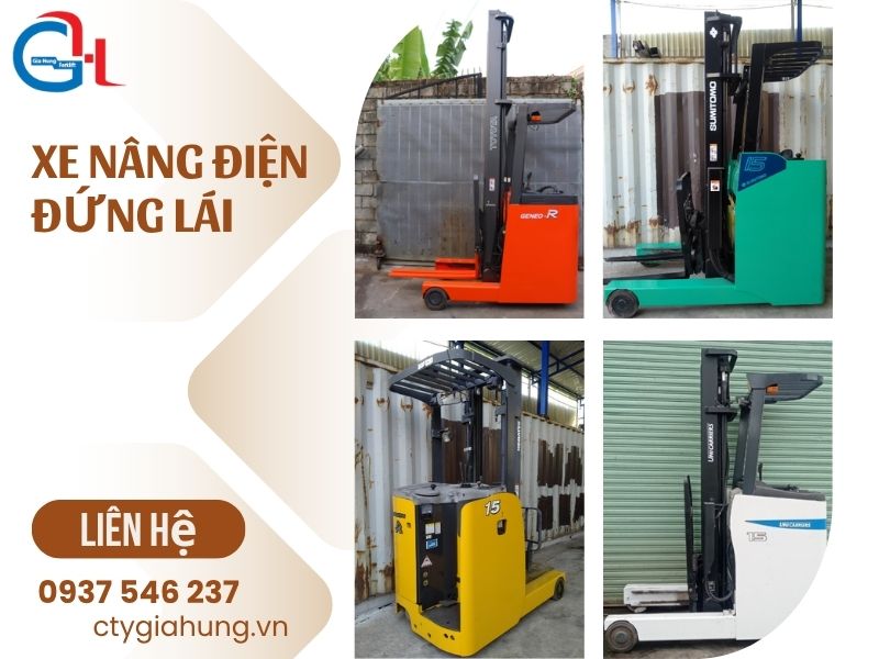 xe nâng điện đứng lái