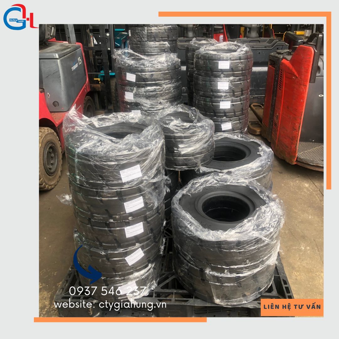 Thay lốp xe nâng