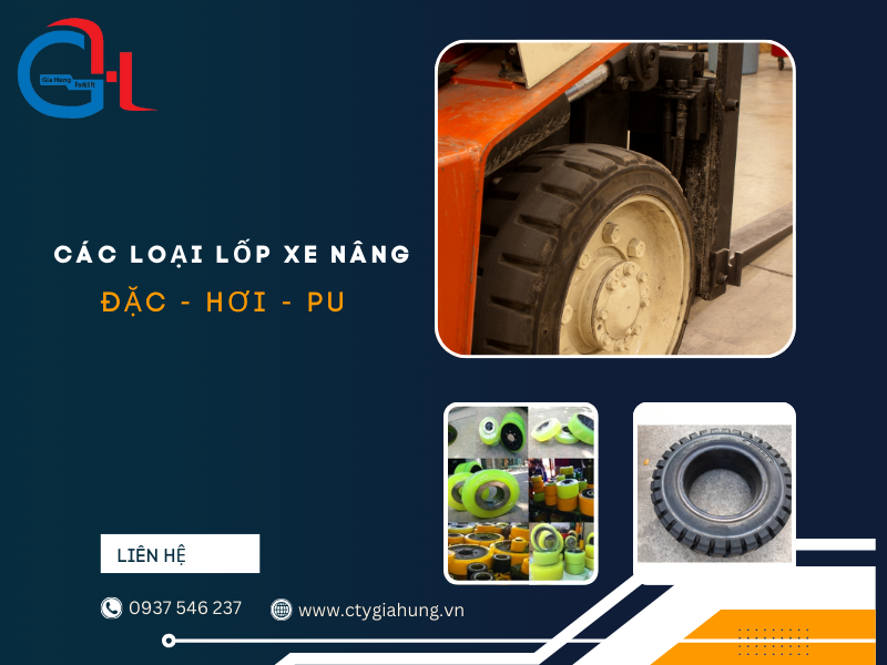 Các loại lốp xe nâng