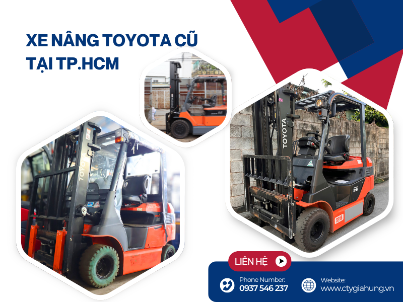 Xe nâng Toyota cũ tại Tp HCM