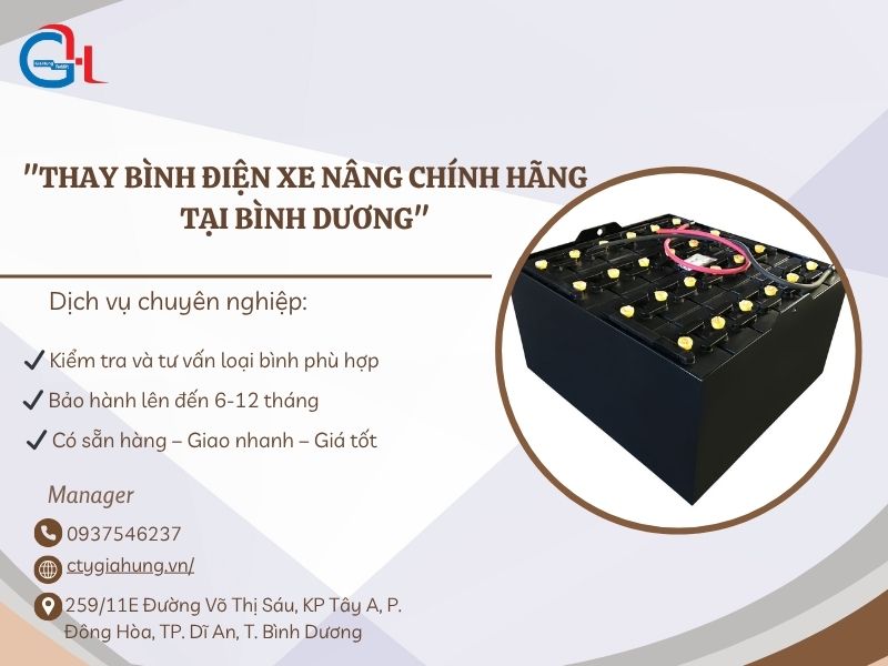thay bình điện xe nâng