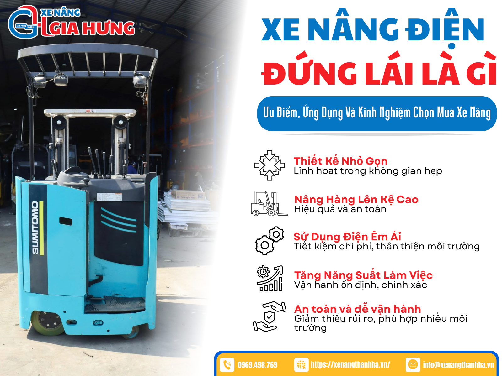 Xe nâng điện đứng lái là gì ?