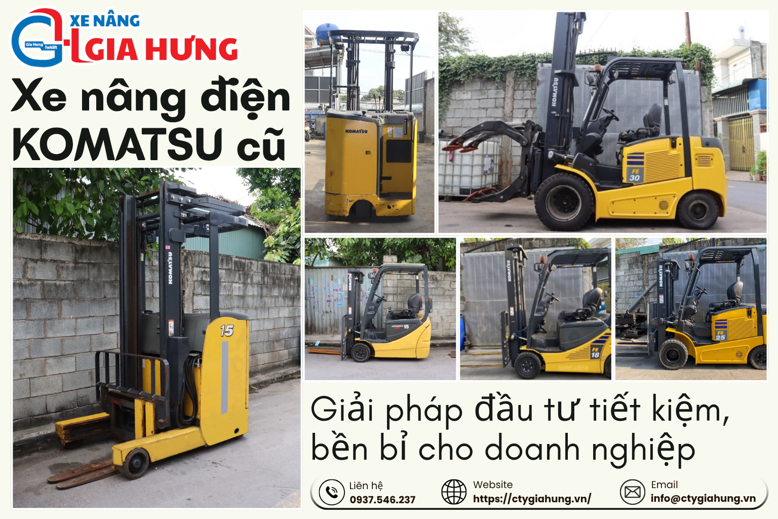 Xe nâng KOMATSU cũ