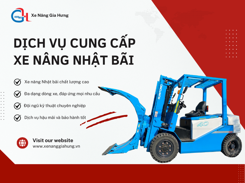 Dịch vụ cung cấp xe nâng Nhật bãi