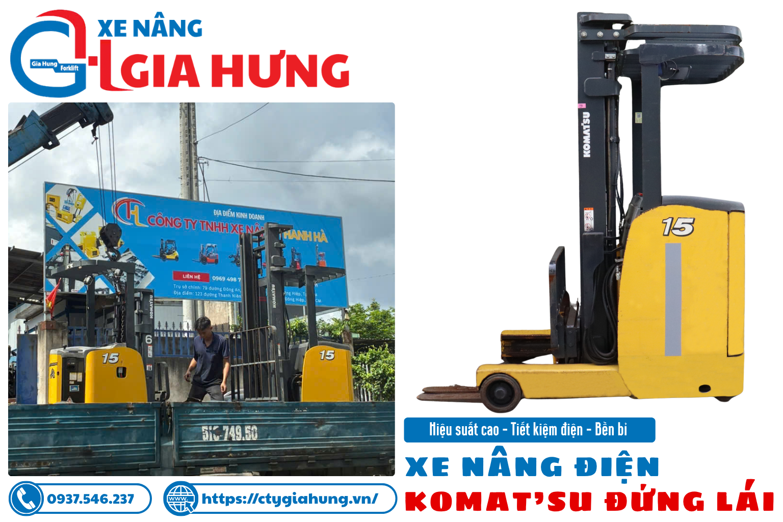 Komat'su đứng lái