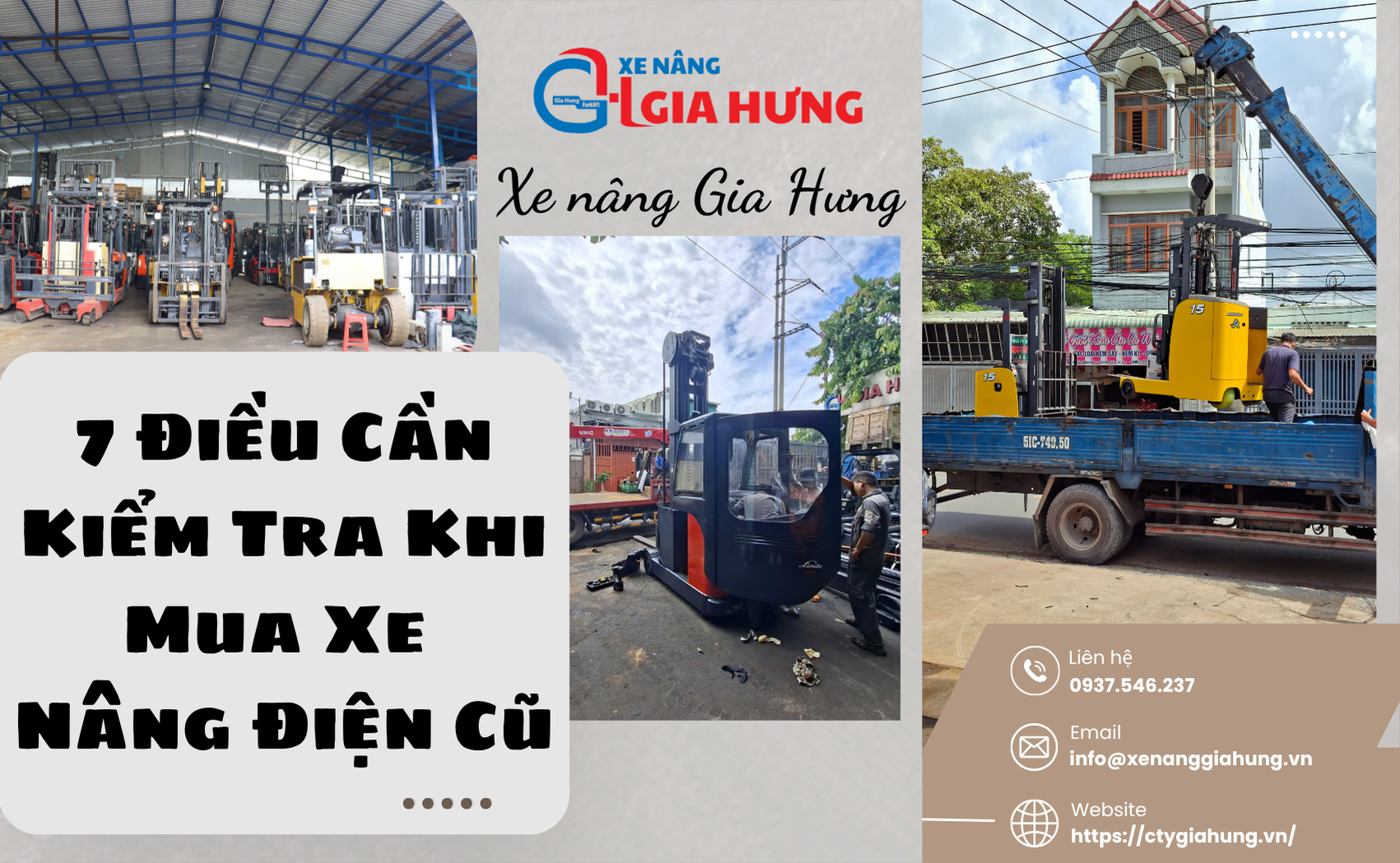 Xe nâng điện cũ