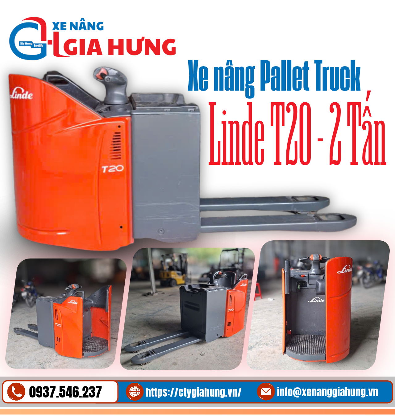 Xe Nâng Điện Đứng Lái Linde T20