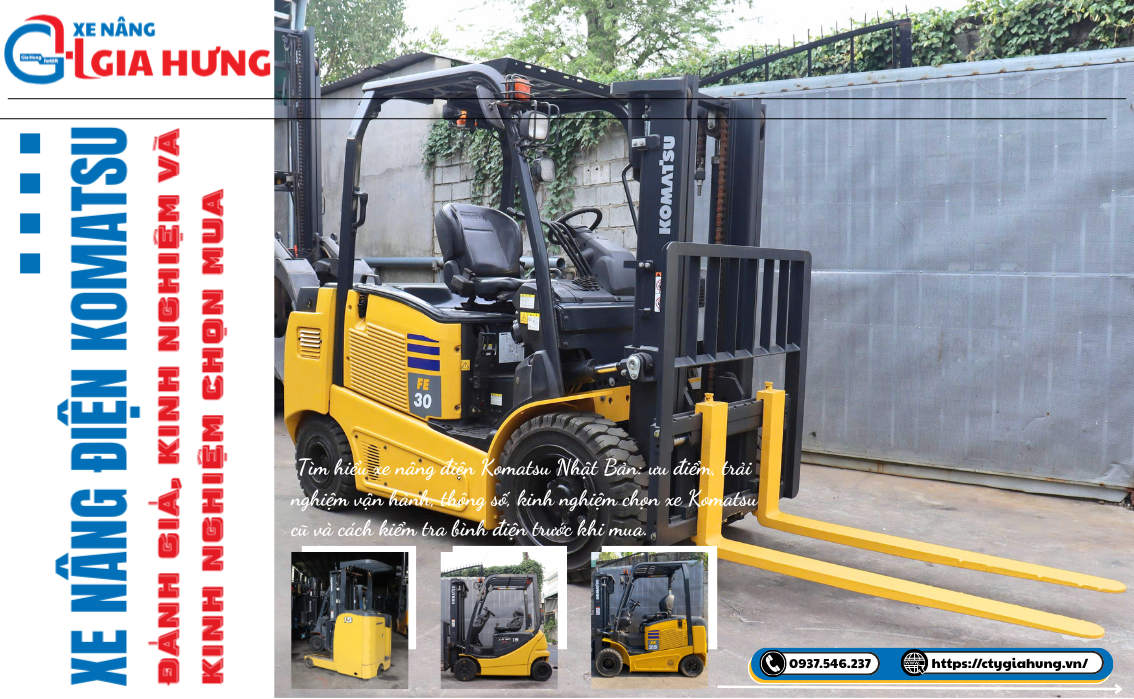 Xe nâng điện Komatsu