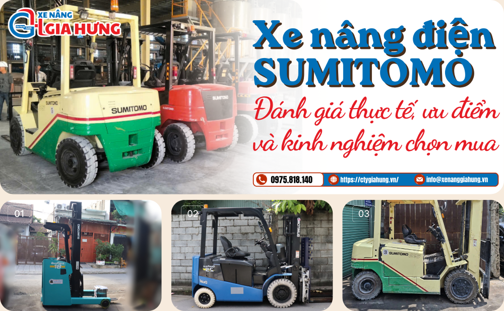 Xe nâng điện SUMITOMO Nhật Bản