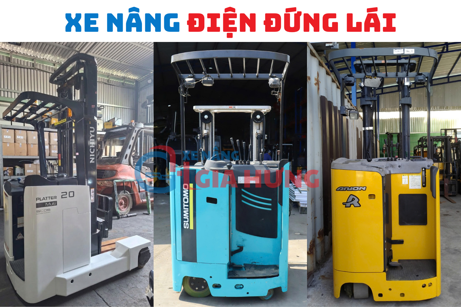 Xe nâng điện đứng lái