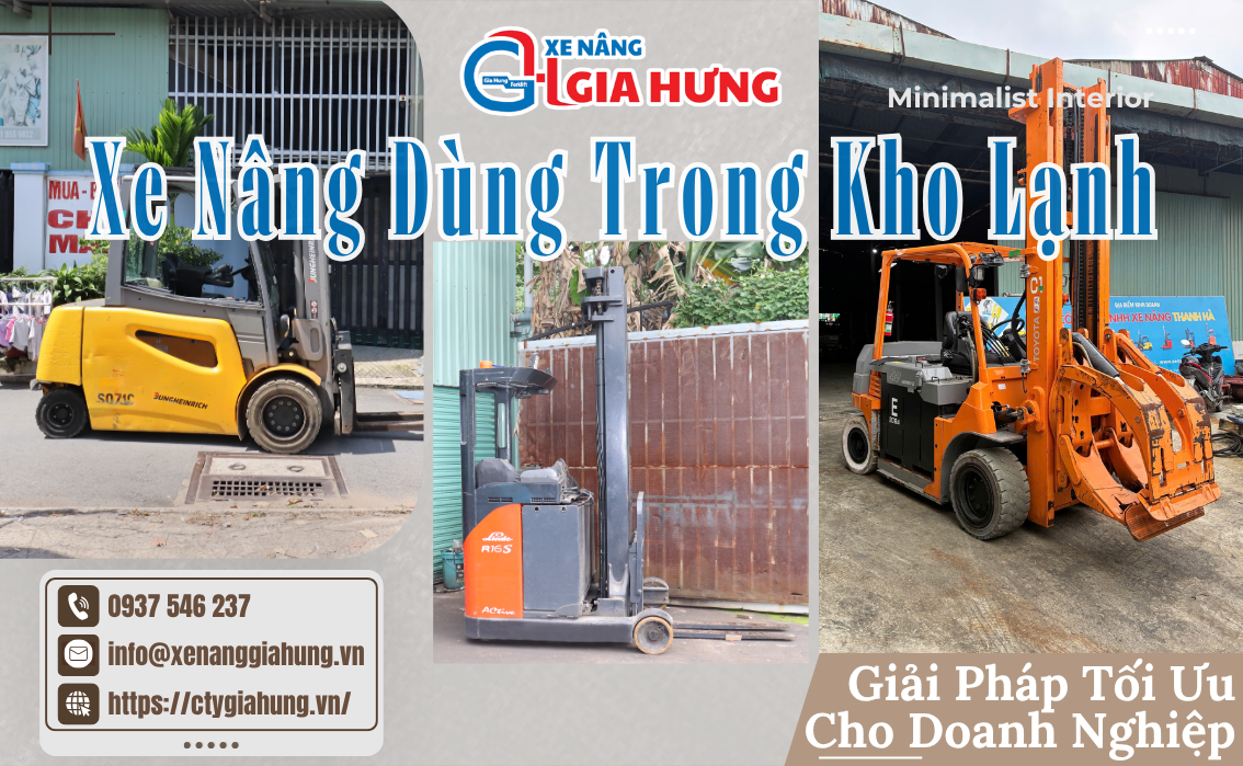 Xe nâng dùng trong kho lạnh